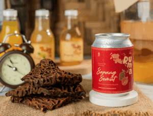 Produk lokal kombucha Ruma Papua dengan cita rasa alami dari Papua.