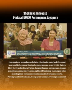 UMKM Perempuan Papua berdaya dalam program pemberdayaan Ruma Papua.
